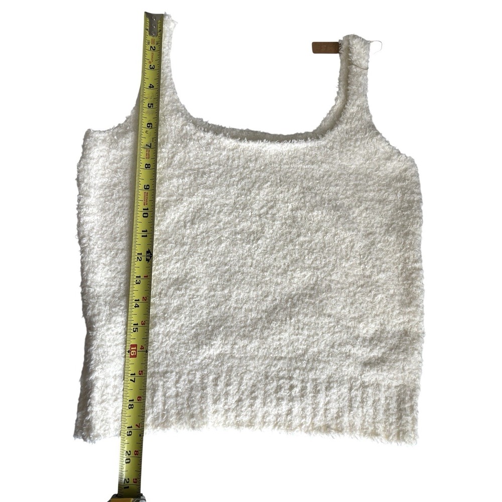 NWT SKIMS Cozy Knit Tank Top Bone/Cream Sz L/XL  Fuzzy Loungewear - Picture 7 of 7